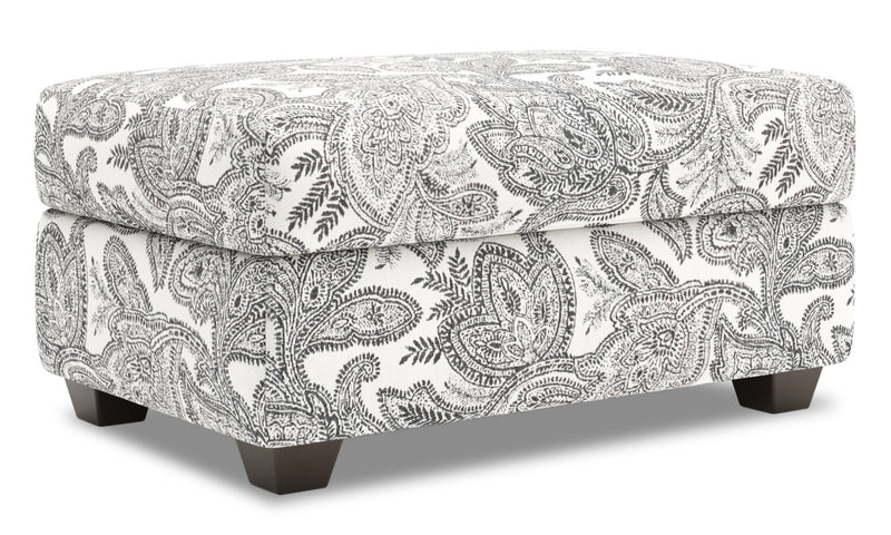 Made in Canada Customizable Sofa Lab The Trunk 39\" Fabric Storage Ottoman - Dalmatian Multicolour