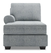 Sofa Lab Roll LAF Chaise - Luna Pewter 