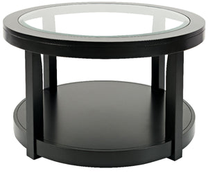 Corey Round Coffee Table - Black | Table à café ronde Corey - noire | CORBRCTB