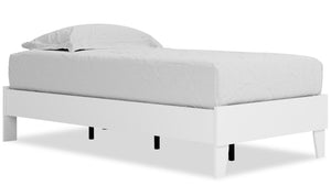 Wolf Twin Platform Bed - White