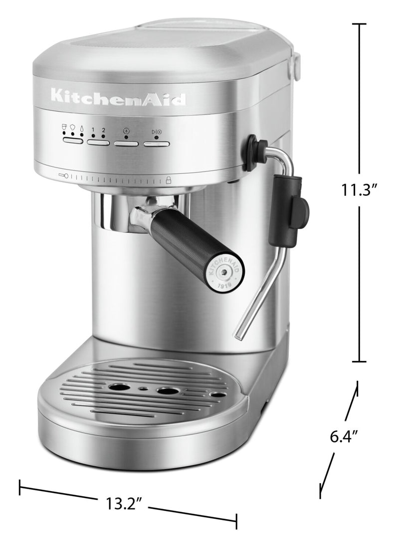 KitchenAid Metal SemiAutomatic Espresso Machine KES6503SX The Brick