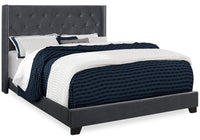 Portia Queen Bed - Dark Grey 