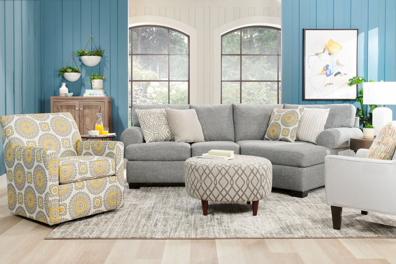 Sofa Lab Roll LAF Loveseat - Luna Pewter
