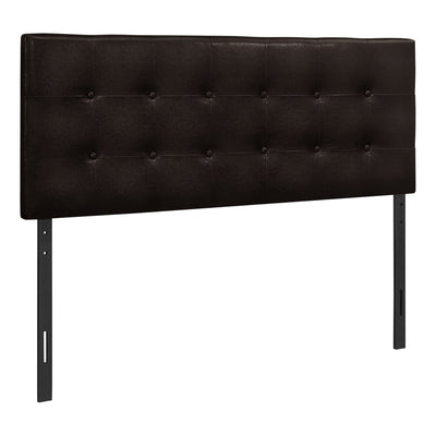 Estel Full Headboard - Brown - Contemporary style Headboard in Brown Medium Density Fibreboard (MDF), Solid Woods