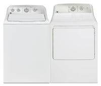 GE 5 Cu. Ft. Top-Load Washer and 7.2 Cu. Ft. Gas Dryer with SaniFresh  