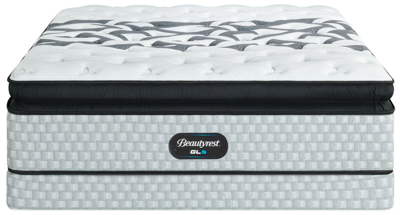 Beautyrest GL8 Euro Pillowtop Low-Profile Full Mattress Set