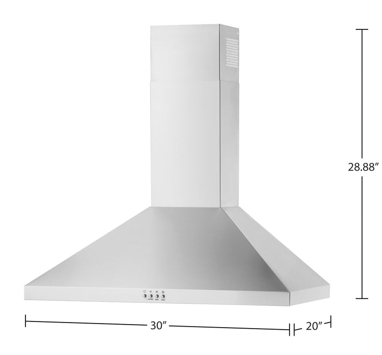 Whirlpool 30\" Chimney Wall Mount Range Hood - WVW73UC0LS
