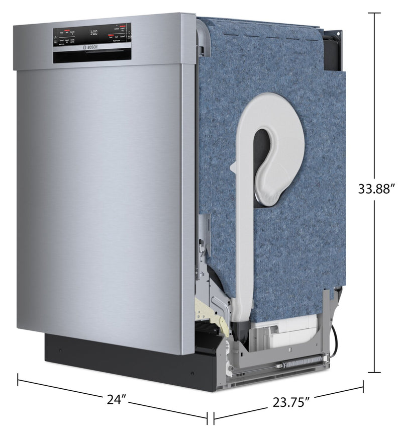 Bosch 800 Series Smart Dishwasher with CrystalDry™ and Third Rack