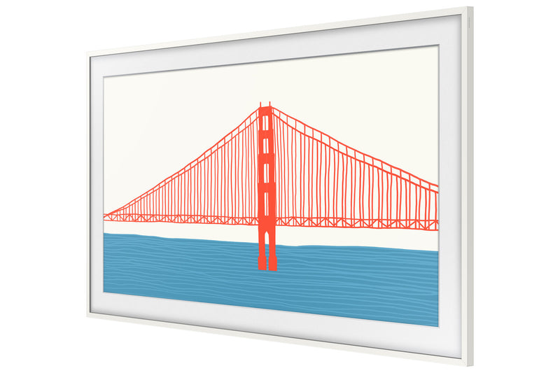 Samsung Customizable Bezel for 55\" The Frame TV - Modern White