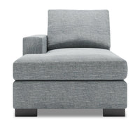 Sofa Lab Track LAF Chaise - Luna Pewter 