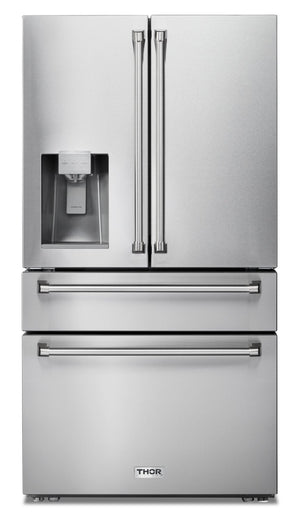 Thor Kitchen 22 Cu. Ft. Counter-Depth French-Door Refrigerator - TRF3601FD