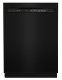 KitchenAid 47 dB Front-Control Dishwasher with ProWash™ Cycle - KDFE104KBL 