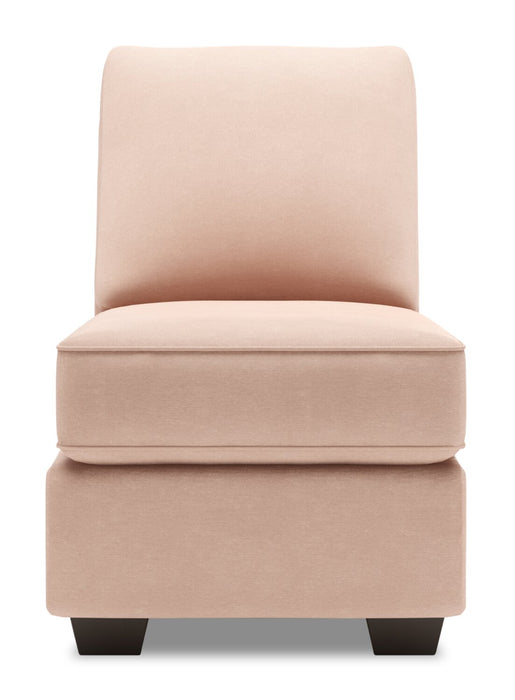 Sofa Lab Roll Armless Chair - Pax Rose