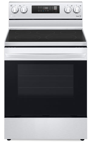 LG 6.3 Cu. Ft. Smart Convection Electric Range with Air Fry - LREL6323S