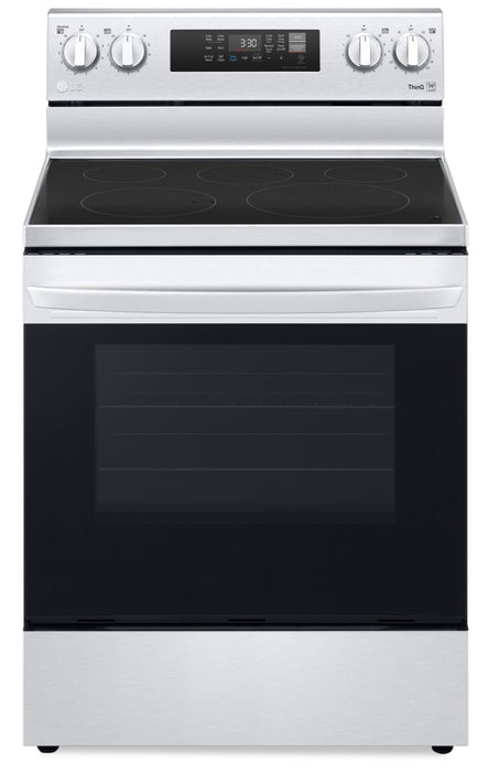 LG 6.3 Cu. Ft. Smart Electric Range with Air Fry and Fan Convection - Stainless Steel - LREL6323S