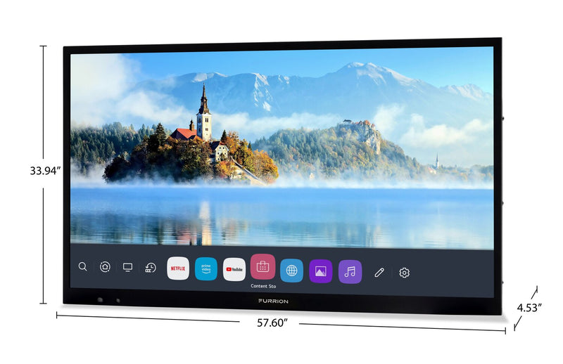 Furrion Aurora® 65\" Full Shade LED 4K UHD HDR10 IP54 Weatherproof Outdoor 60Hz Smart TV (FDUF65CSA-CA)