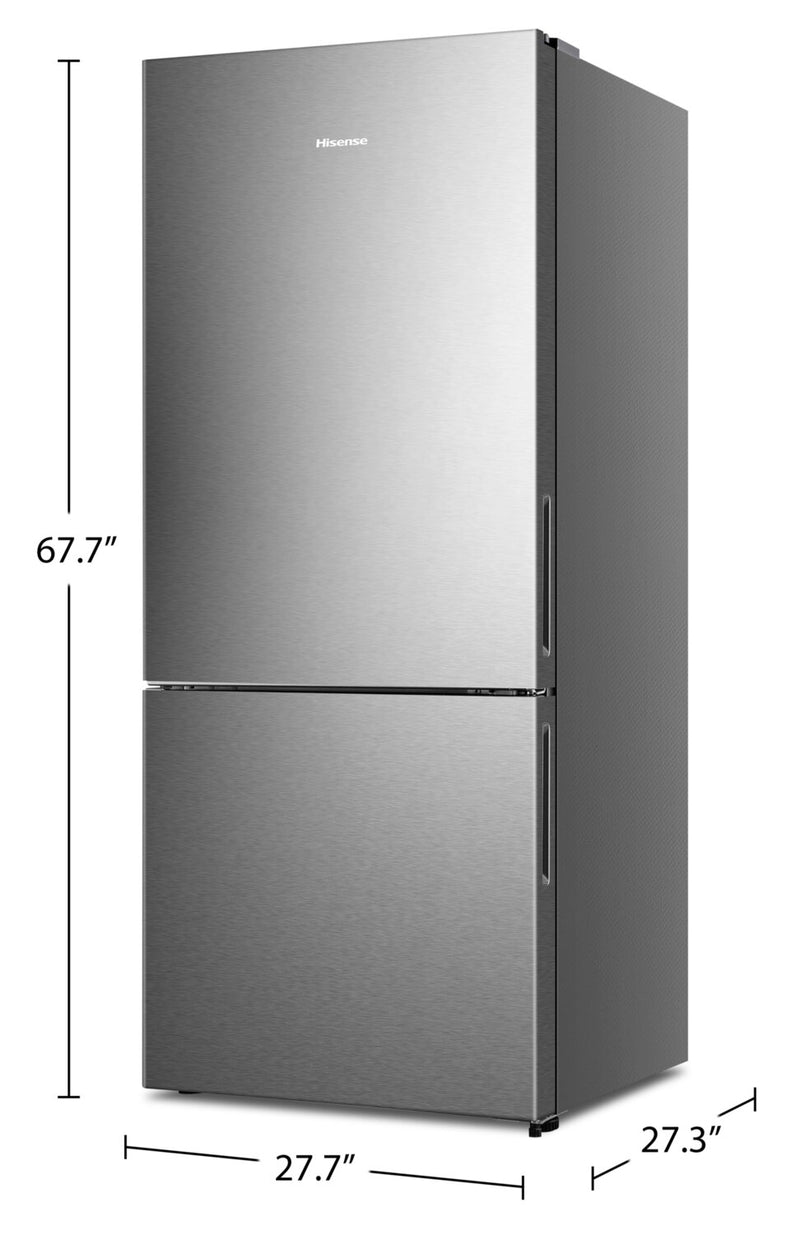 Hisense 14.7 Cu. Ft. CounterDepth BottomMount Refrigerator RB15