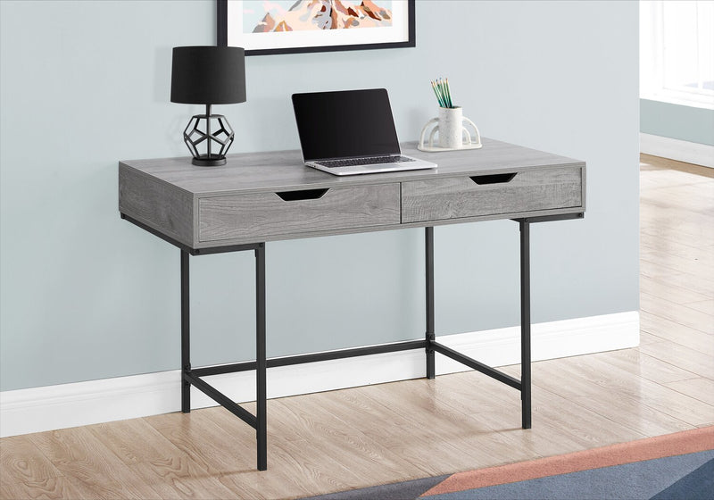 Butler 47.25\" Office Desk with 2-Drawers - Grey