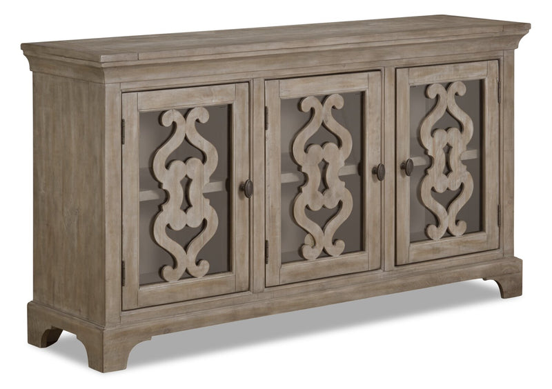 Keswick Server – Dovetail Grey - Rustic style Server in Dovetail Grey Pine, Plywood