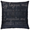 Quote Accent Pillow I - Black 