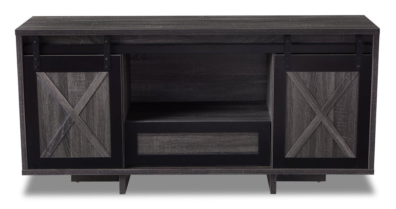 Royce 58\" Modern TV Stand with Storage and Cable Management for TVs up to 65\"- Distressed Grey