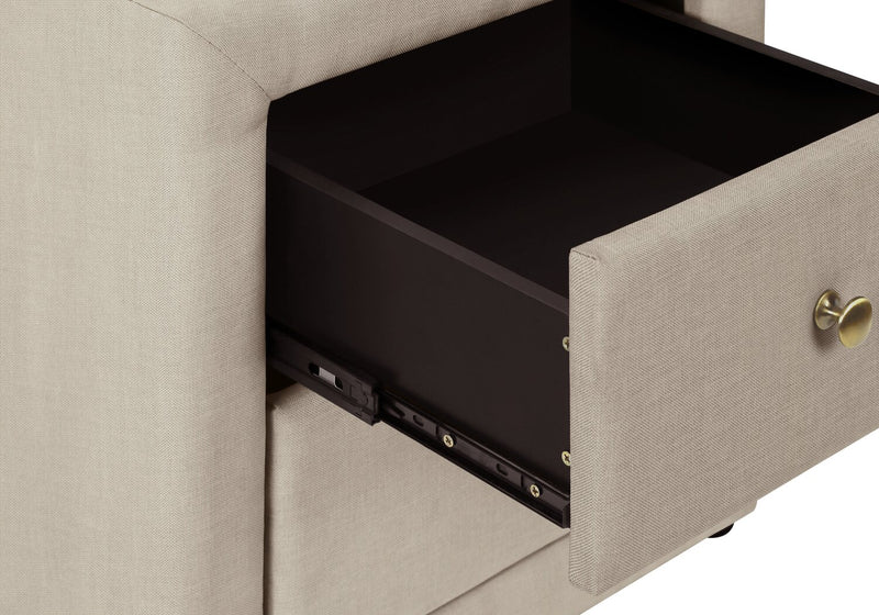 Zara Nightstand Beige The Brick