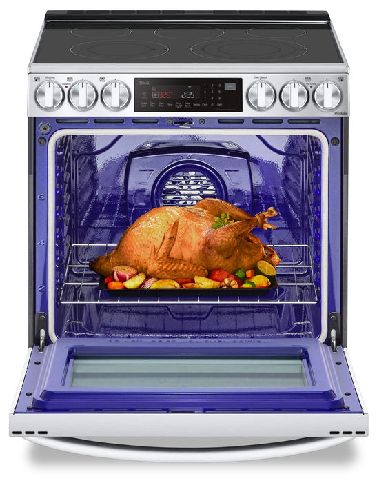 LG 6.3 Cu. Ft. Smart Electric Range with Air Fry and ProBake Convection® - Smudge Proof Stainless Steel - LSEL6335F