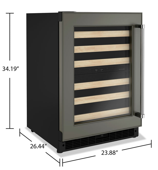 KitchenAid 24\" 5 Cu. Ft. Undercounter Wine Refrigerator - Panel Ready - KUWL214KPA