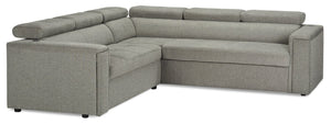Savvy 2-Piece Right-Facing Linen-Look Sectional
