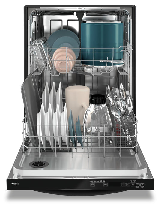 Whirlpool 24\" 50 dBA Built-In Top-Control Dishwasher - Black - WDT740SALB