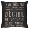 Quote Accent Pillow II - Black