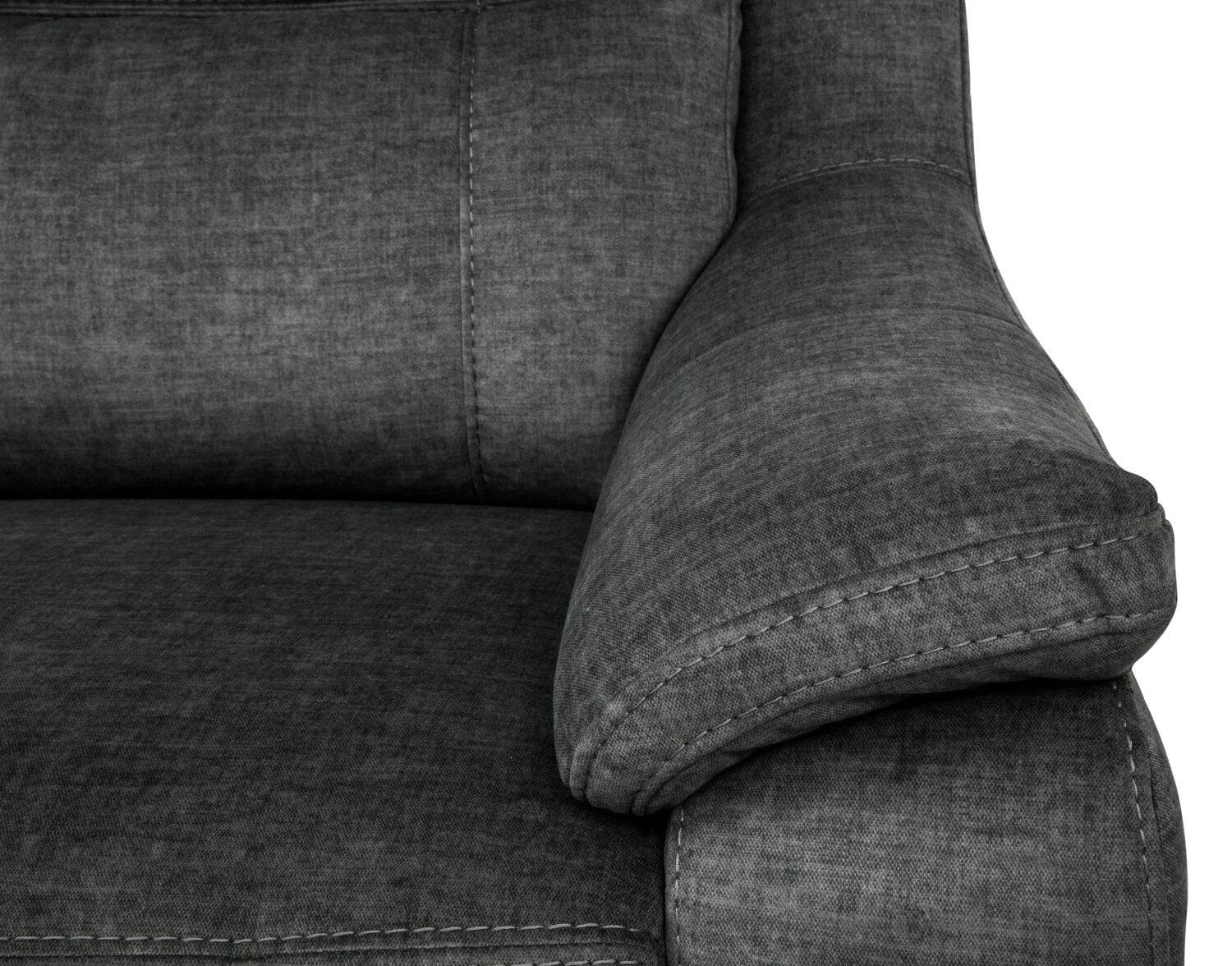 Novo Fabric Power Recliner Grey The Brick