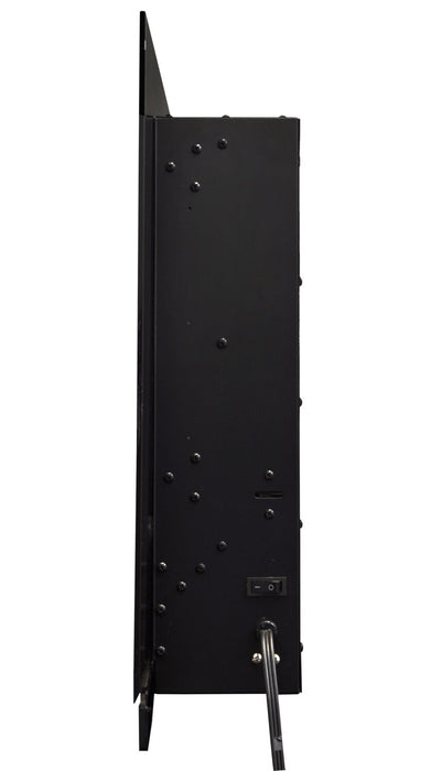 Billy 50\" Modern Wall Mounted Electric Fireplace - Black