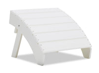 Bask Patio Ottoman - White 