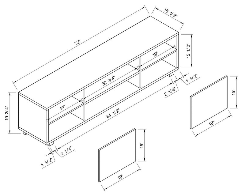 Aiden 72" TV Stand The Brick