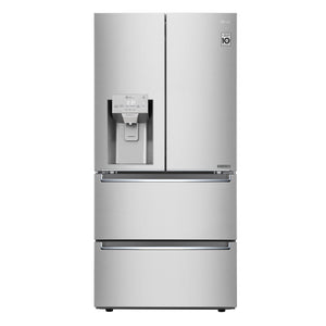 LG 18.3 Cu. Ft. Counter-Depth 4-Door French-Door Refrigerator - LRMXC1803S