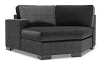 Sofa Lab Track LAF Cuddler - Luxury Charcoal 
