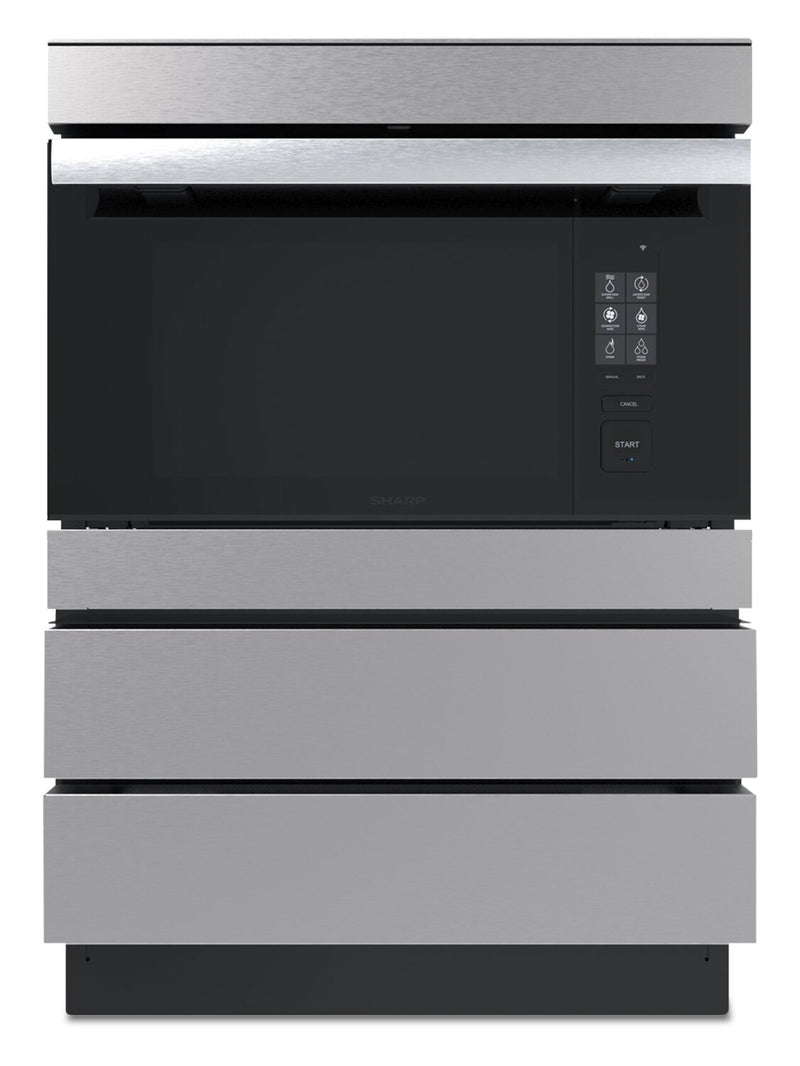 Sharp 24" Under Counter Microwave Drawer Oven Pedestal SKCD24U0GS