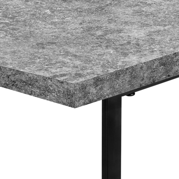 Jonnie 47.25\" Office Desk with Sawhorse-style Legs - Grey Stone-Look