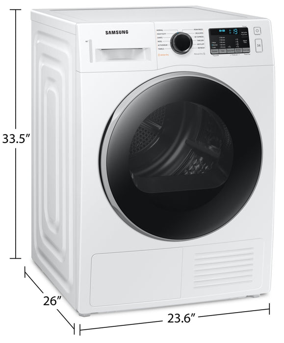 Samsung 24\" 4 Cu. Ft. Electric Dryer - White - Stackable - DV25B6800HW/AC