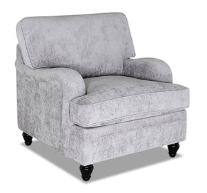 Bellmont Chenille Chair - Platinum | Fauteuil Bellmont en chenille - platine | BELLPLCH