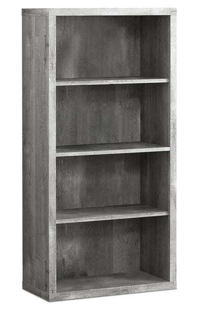 Slade 4-Shelf Bookcase - Grey  