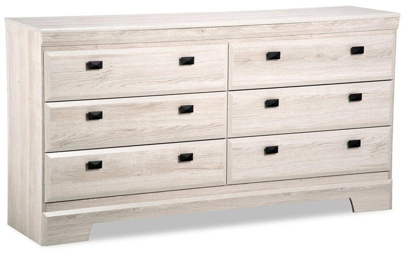 Yorkdale Bedroom 6-Drawer Dresser, 61.4\"W x 32.3\"H, Made in Canada - White