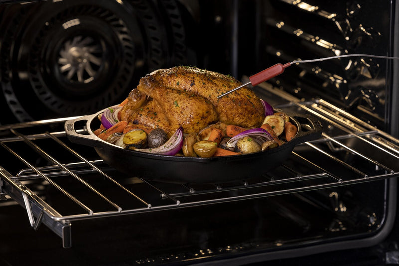 Frigidaire Gallery 30\" 5.3/5.3 Cu. Ft. Electric Double Wall Oven with Total Convection - Smudge-Proof® Black Stainless Steel - GCWD3067AD