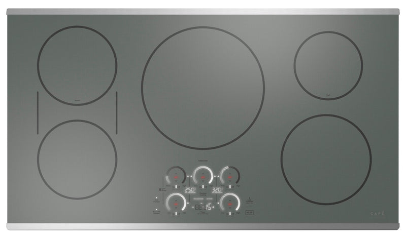Cafe 36\" 5-Element Electric Cooktop - Stainless - CHP90362TSS