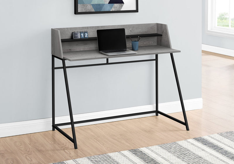 Lawson 47.25\" Office Desk with Small Hutch - Grey