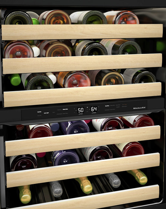KitchenAid 24\" 5 Cu. Ft. Undercounter Wine Refrigerator - Panel Ready - KUWL214KPA