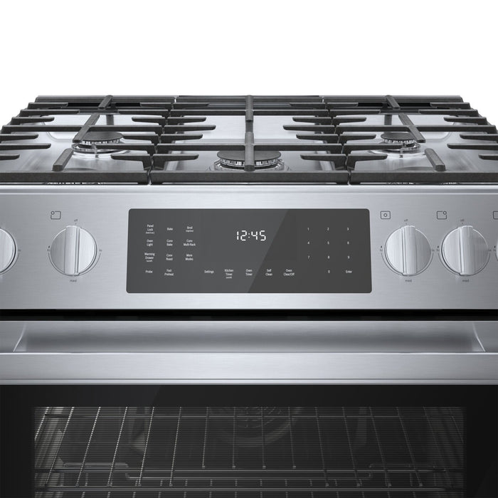 Bosch 800 Series 4.6 Cu. Ft. Dual Fuel Range with Warming Drawer - HDI8056C