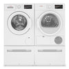 Bosch 300 Series 2.2 Cu. Ft. Front-Load Washer and 4 Cu. Ft. Conden ...