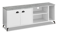 Cameron 60” TV Stand - White 